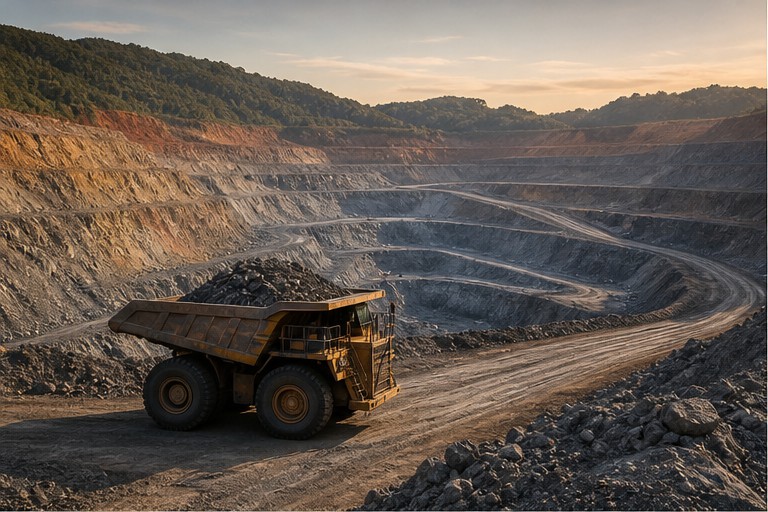 Open-pit mining operation